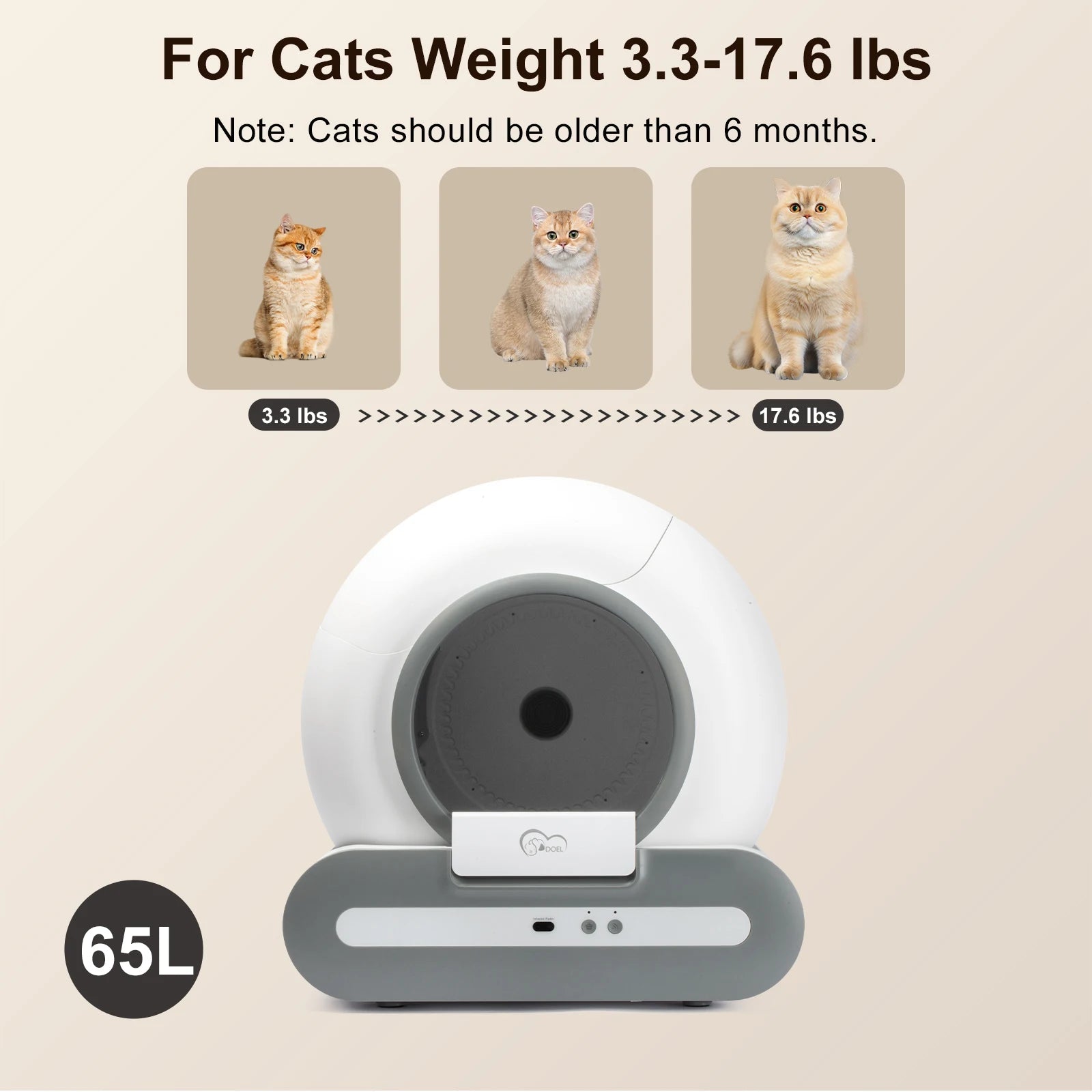 Miappets™ Smart Self-Cleaning Cat Litter Box